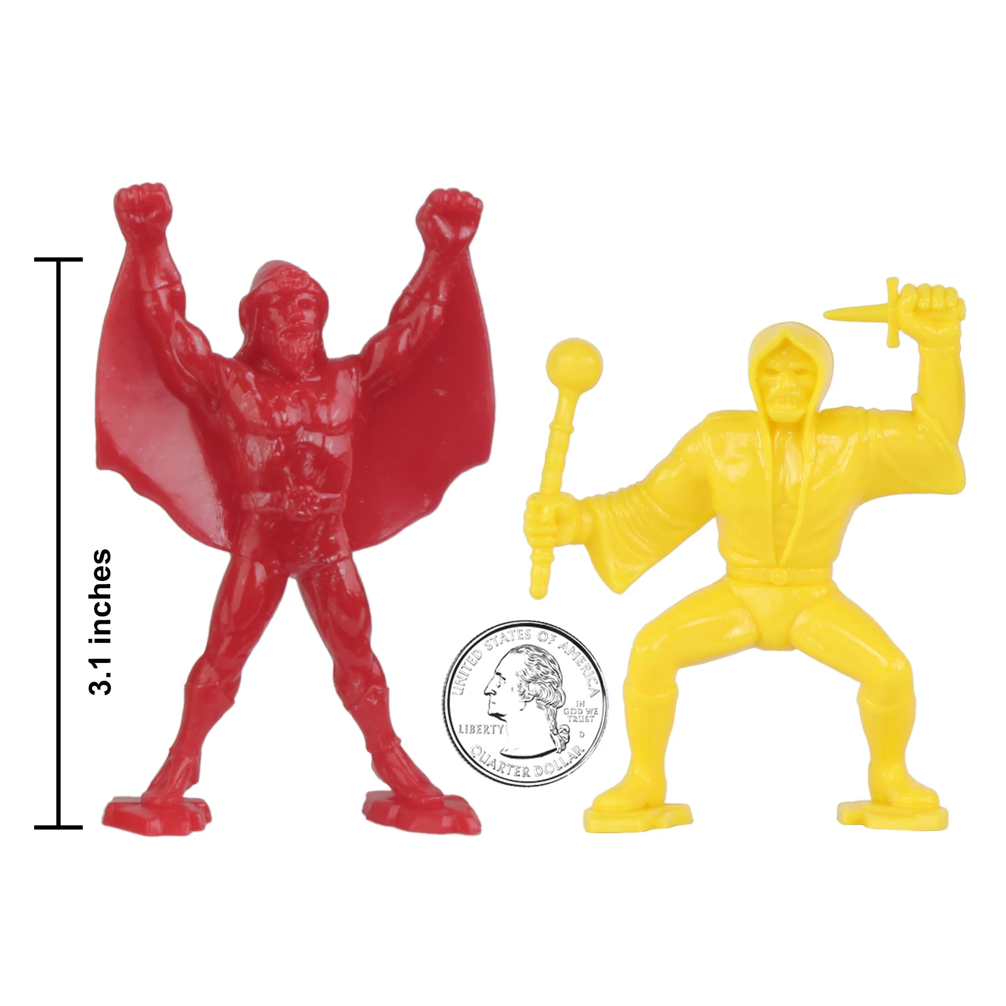 TimMee Legendary Battle Fantasy Figures - 3 inch Red vs Yellow 24pc Set - USA - Image 2