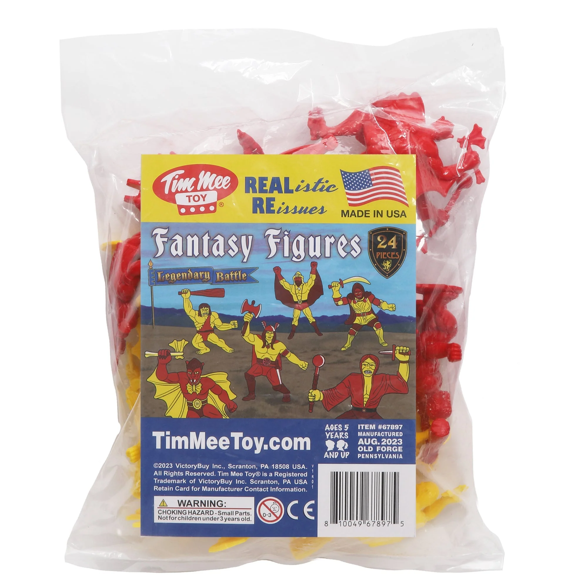 TimMee Legendary Battle Fantasy Figures - 3 inch Red vs Yellow 24pc Set - USA - Image 6