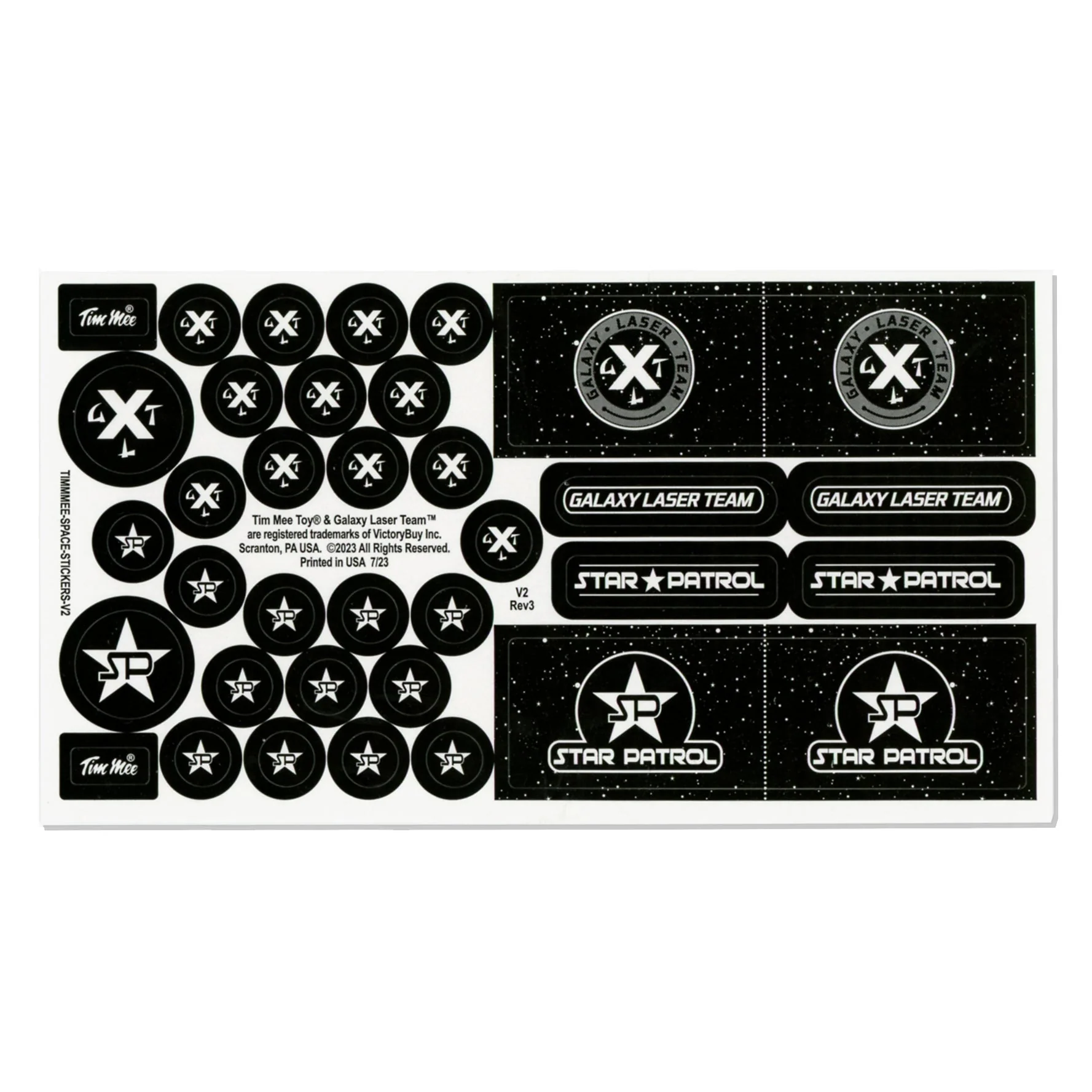 TimMee Galaxy Laser Team Space Figures - Black vs Silver 50pc Set - Made in USA - Image 7