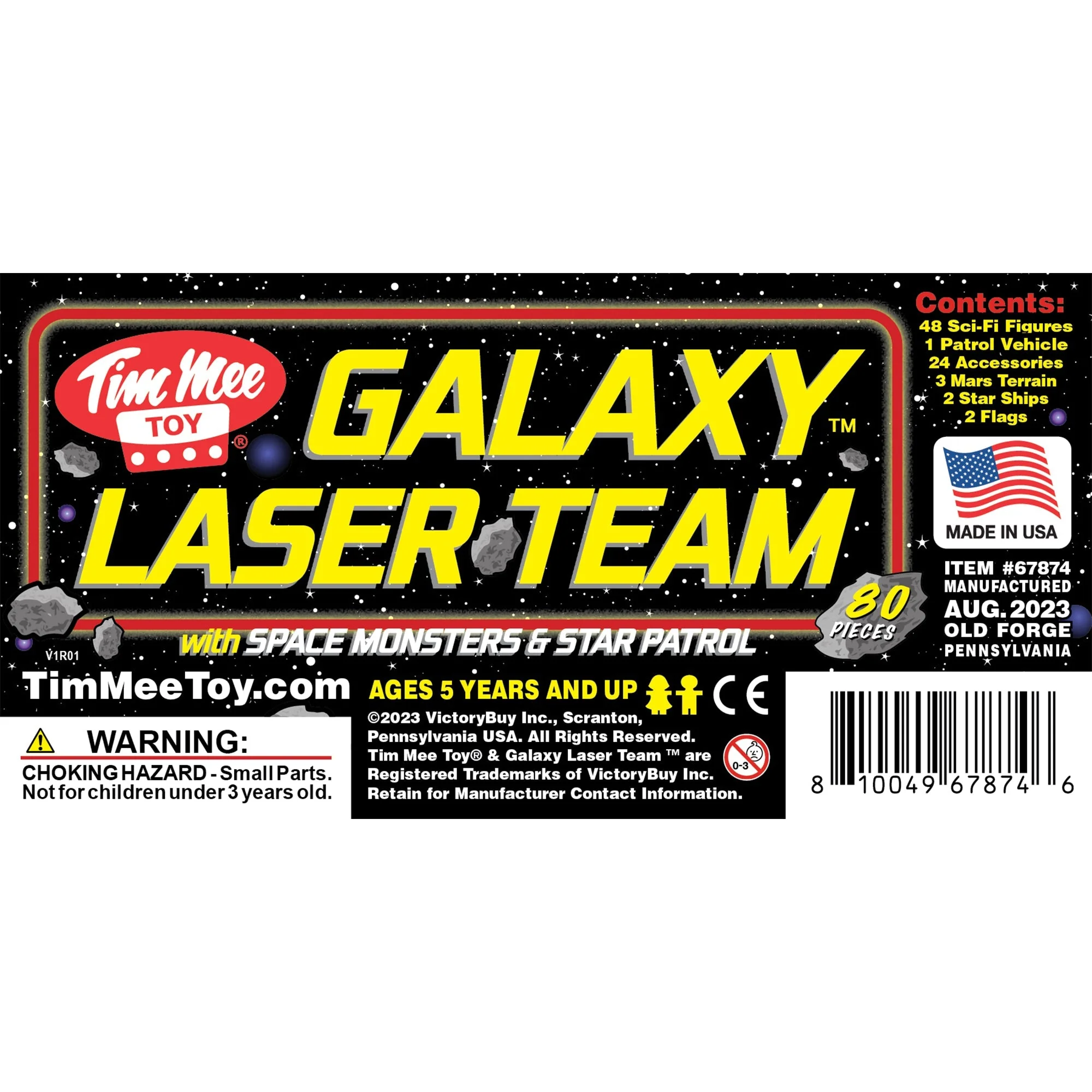 Tim Mee Galaxy Laser Team Bucket - 80pc Sci-Fi Space Plastic Figure Mars Playset - Image 15
