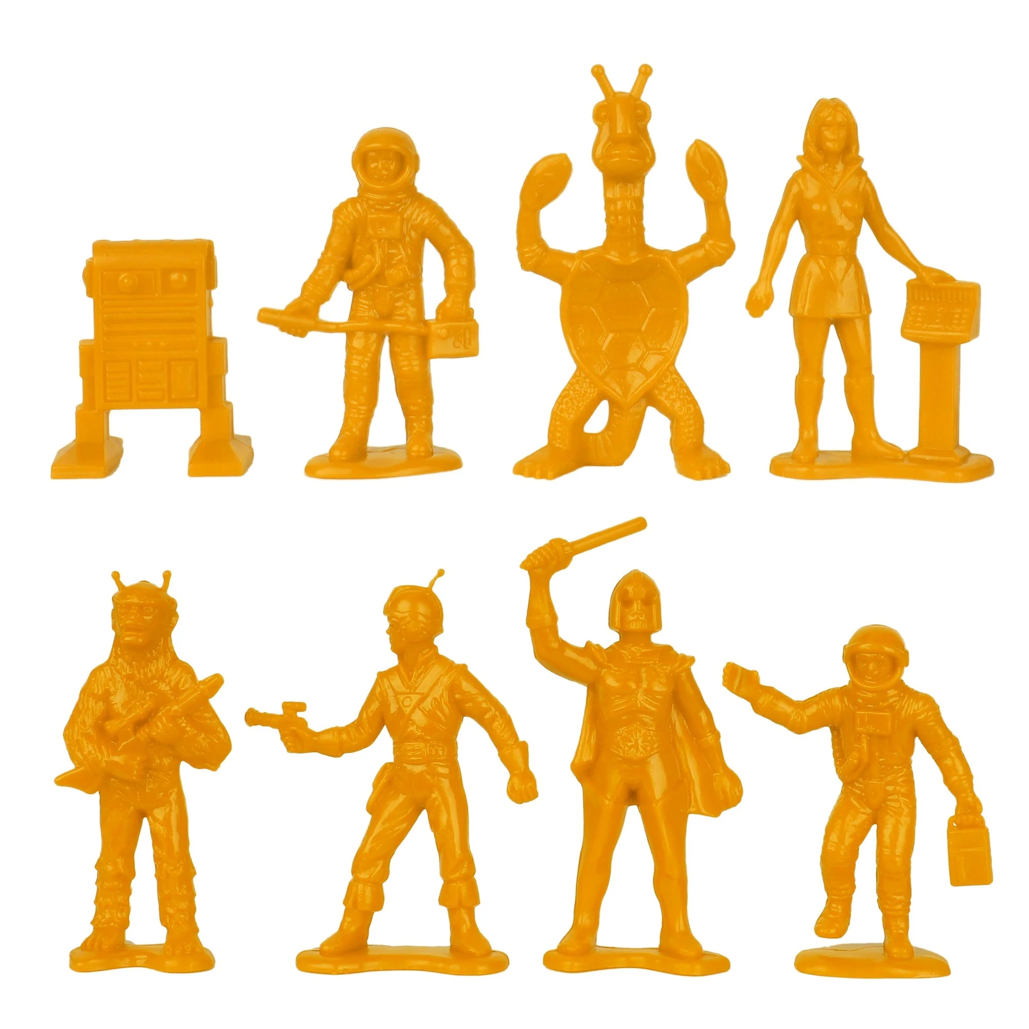 TimMee Galaxy Laser Team Space Figures - Purple vs Orange 50pc Set - Made in USA - Image 4