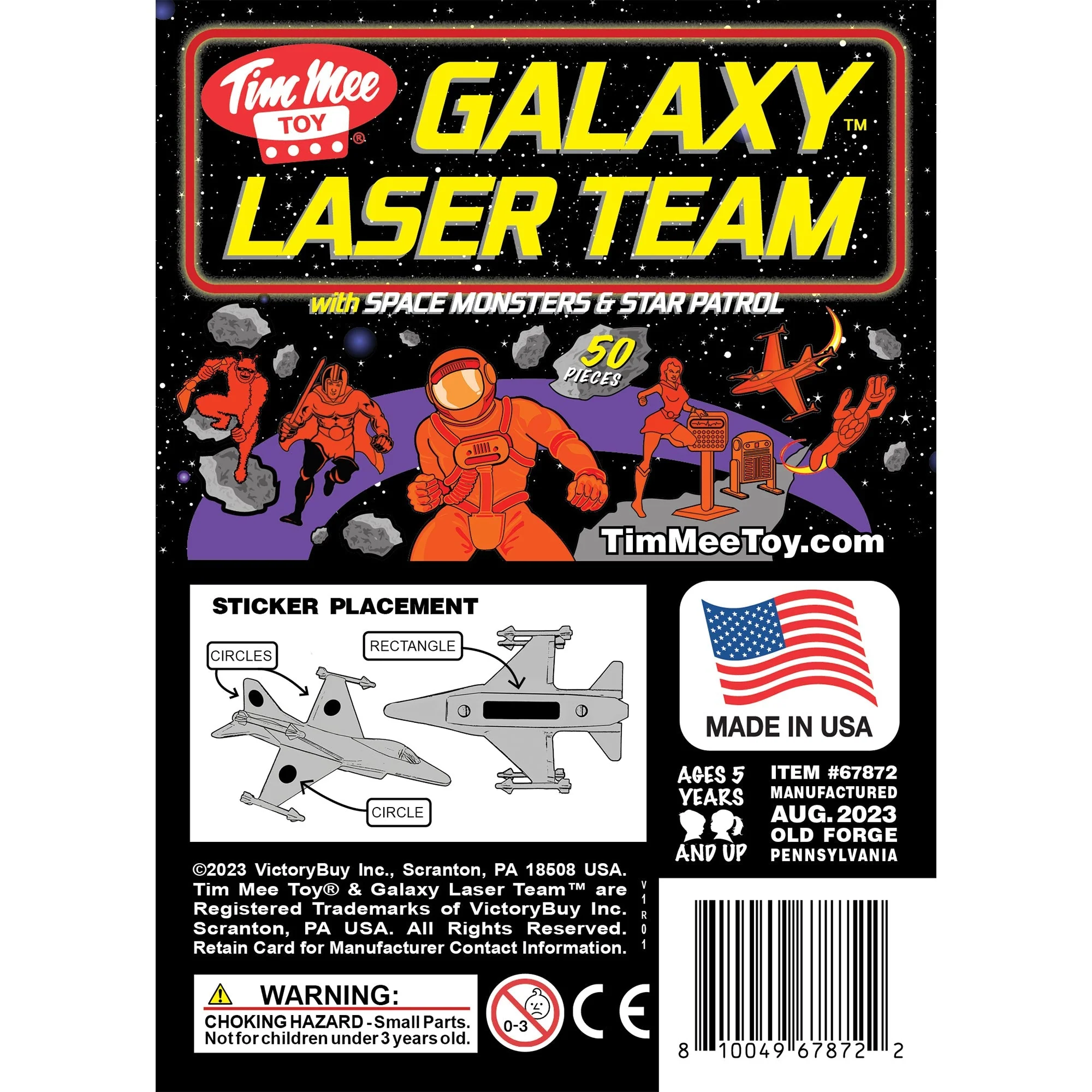 TimMee Galaxy Laser Team Space Figures - Purple vs Orange 50pc Set - Made in USA - Image 9