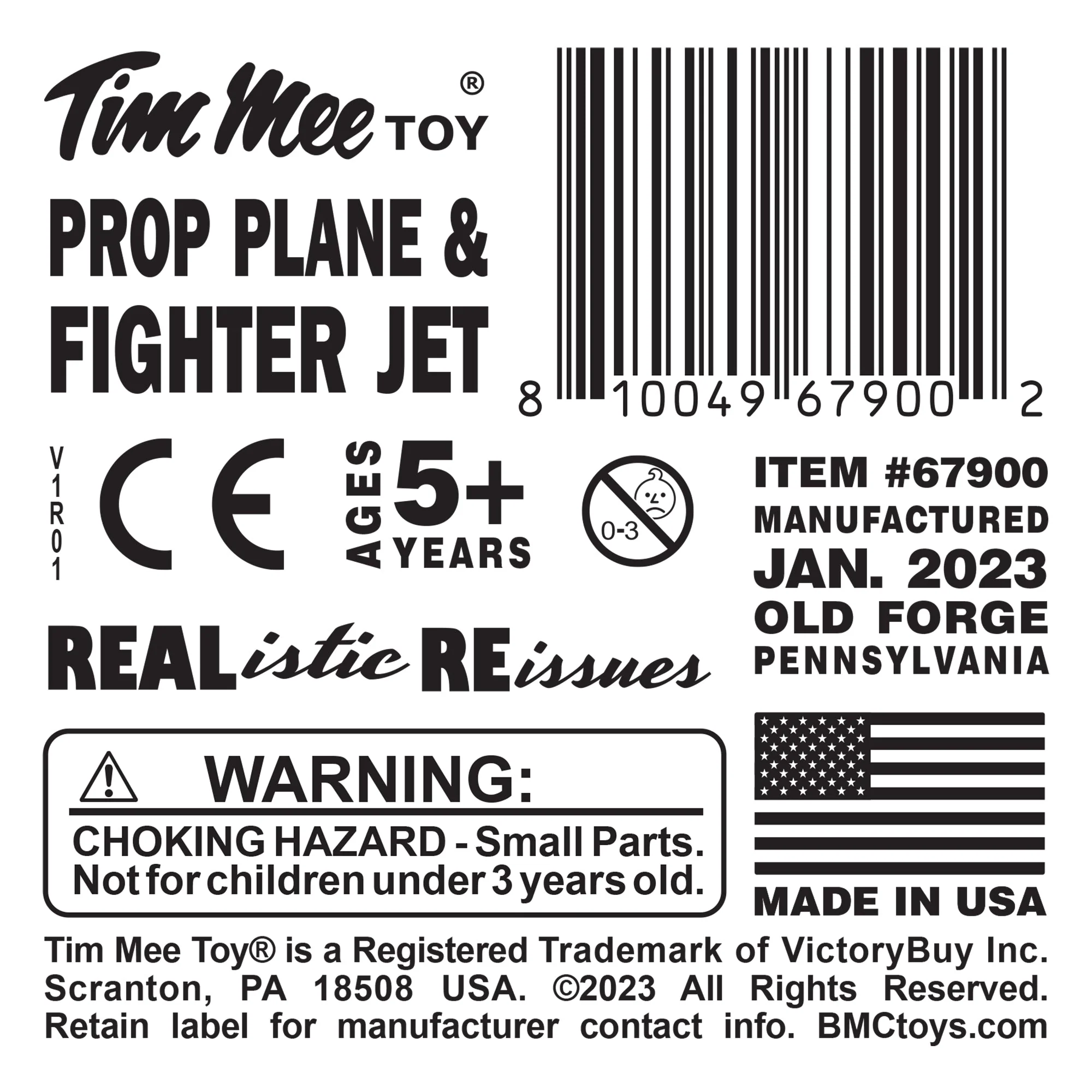 TimMee Prop Plane and Fighter Jet - 2pc OD Green Plastic Army Men Air Support - Image 8