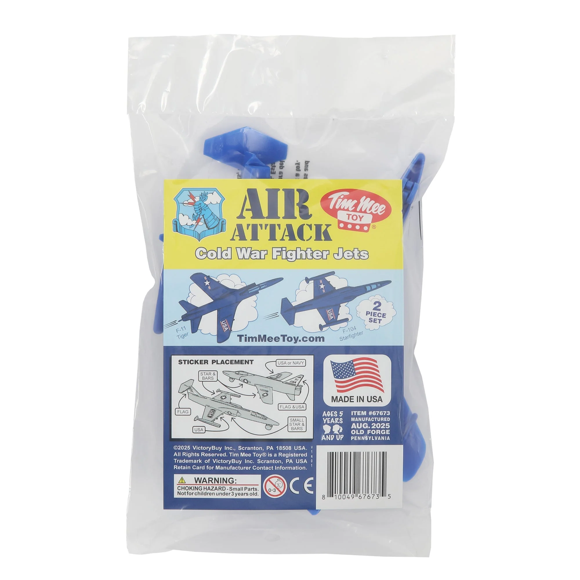 TimMee Plastic Army Men Cold War Fighter Jets - Blue Airplanes Made in USA - Image 6