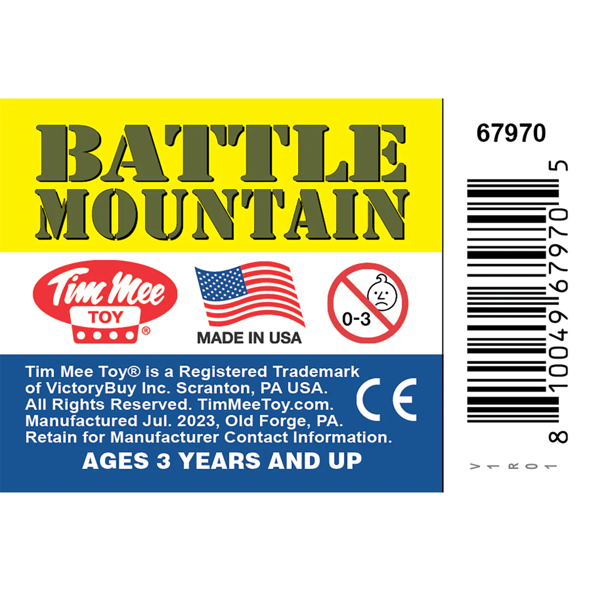 TimMee Battle Mountain Scenery - OD Green Figure Display & Play Terrain US Made - Image 7
