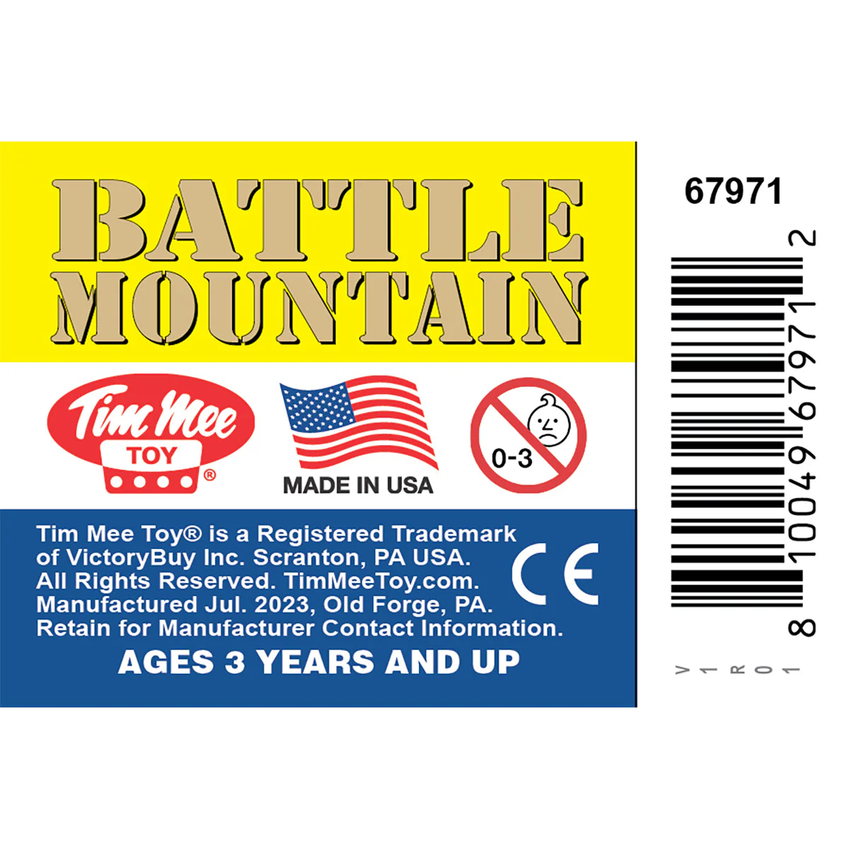 TimMee Battle Mountain Scenery - Tan Figure Display & Play Terrain US Made - Image 7