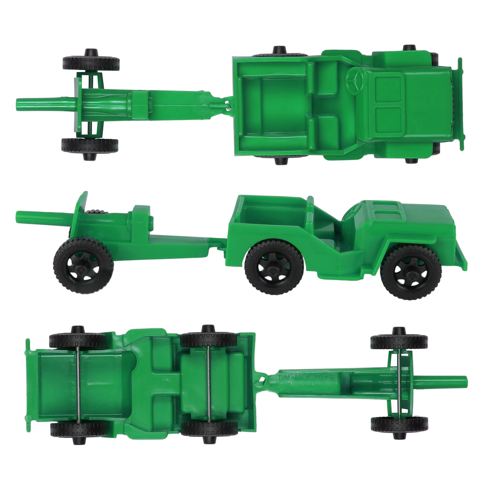 TimMee Combat Patrol Willys & Artillery - Green 4pc Playset USA Made - Image 5