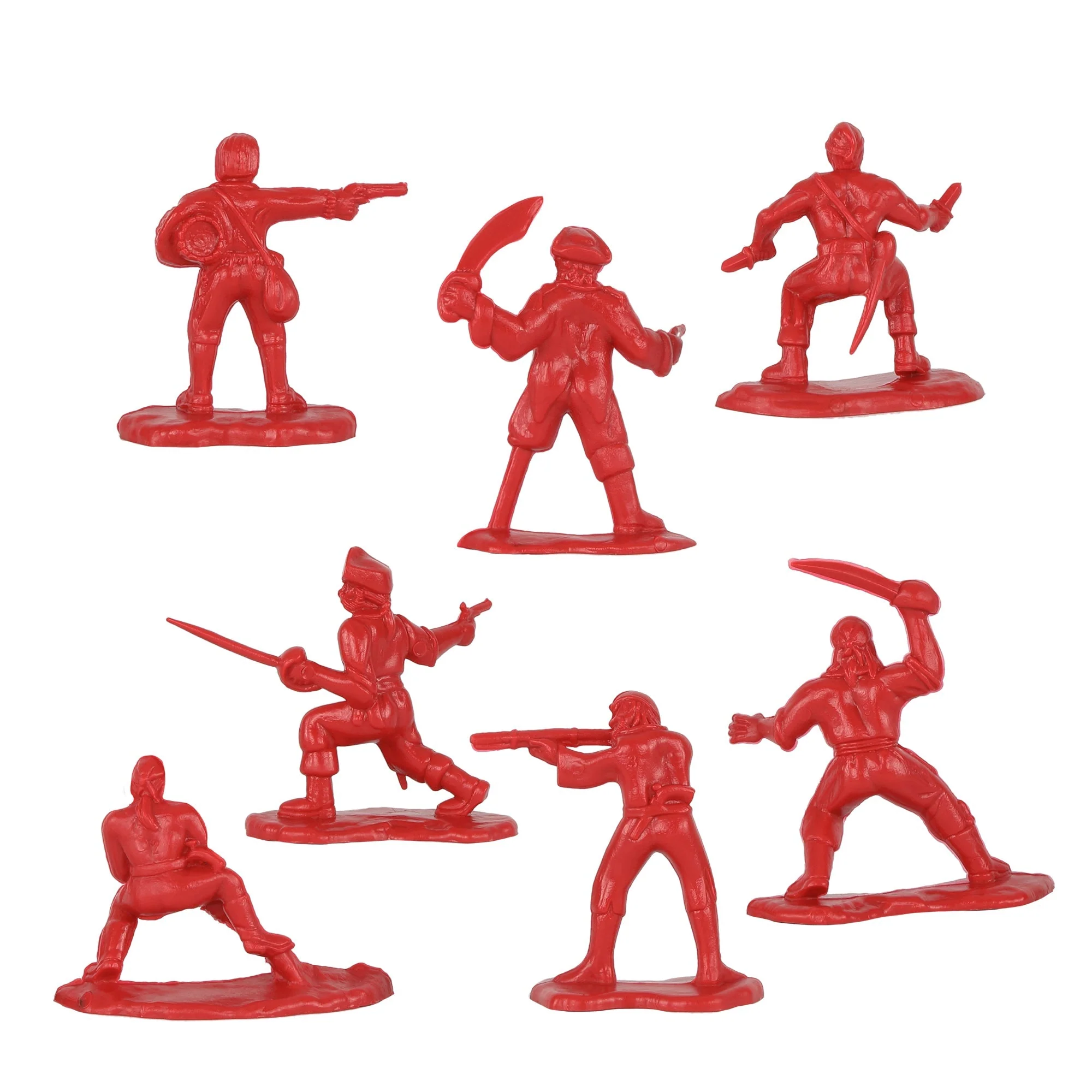Tim Mee Pirates of Treasure Island - Red 28pc Plastic Toy Figures Boat Chest - Image 4