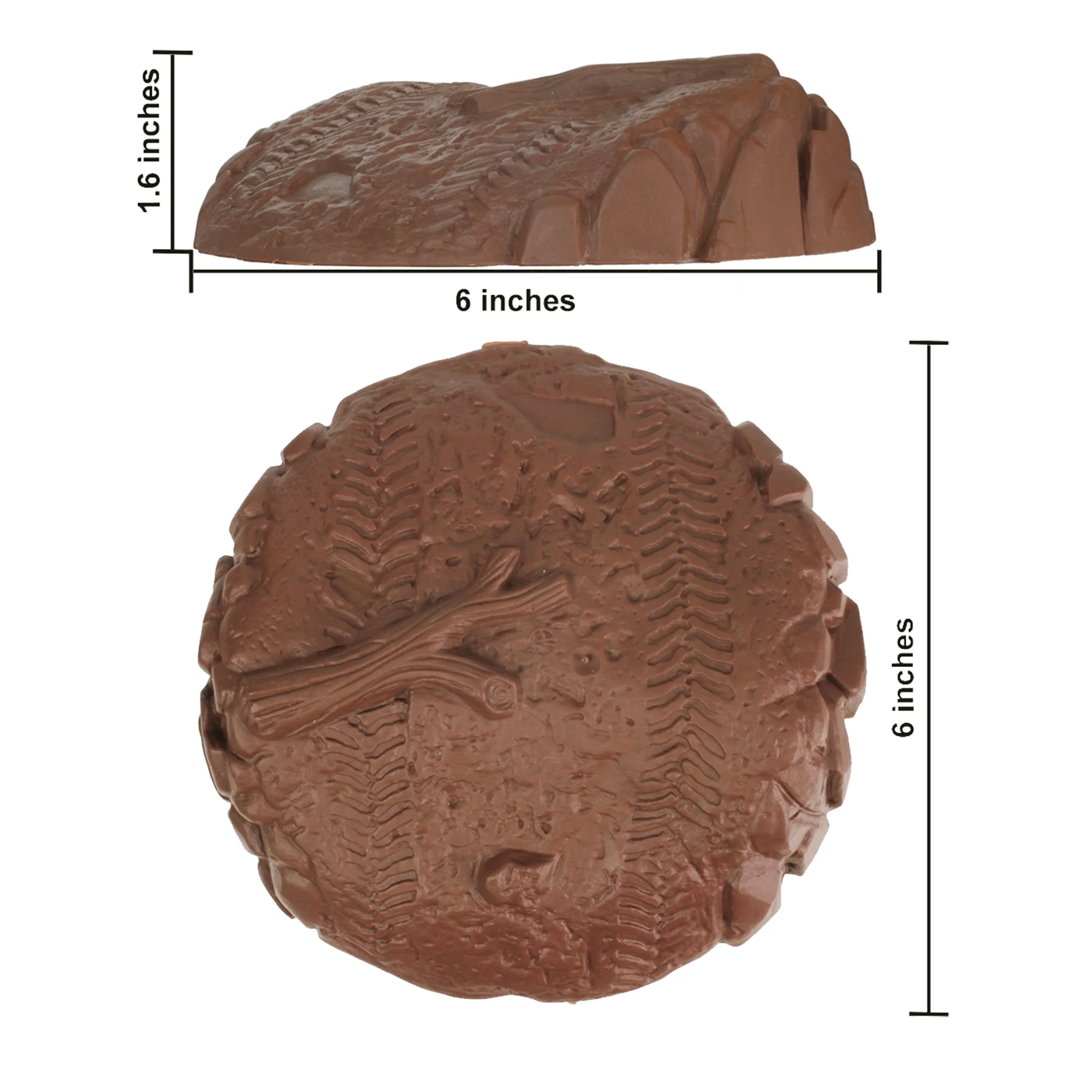 TimMee Round Roadblock Terrain Hill Mound - 2pc Brown Plastic Accessory USA - Image 2