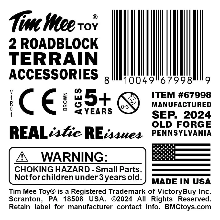 TimMee Round Roadblock Terrain Hill Mound - 2pc Brown Plastic Accessory USA - Image 4