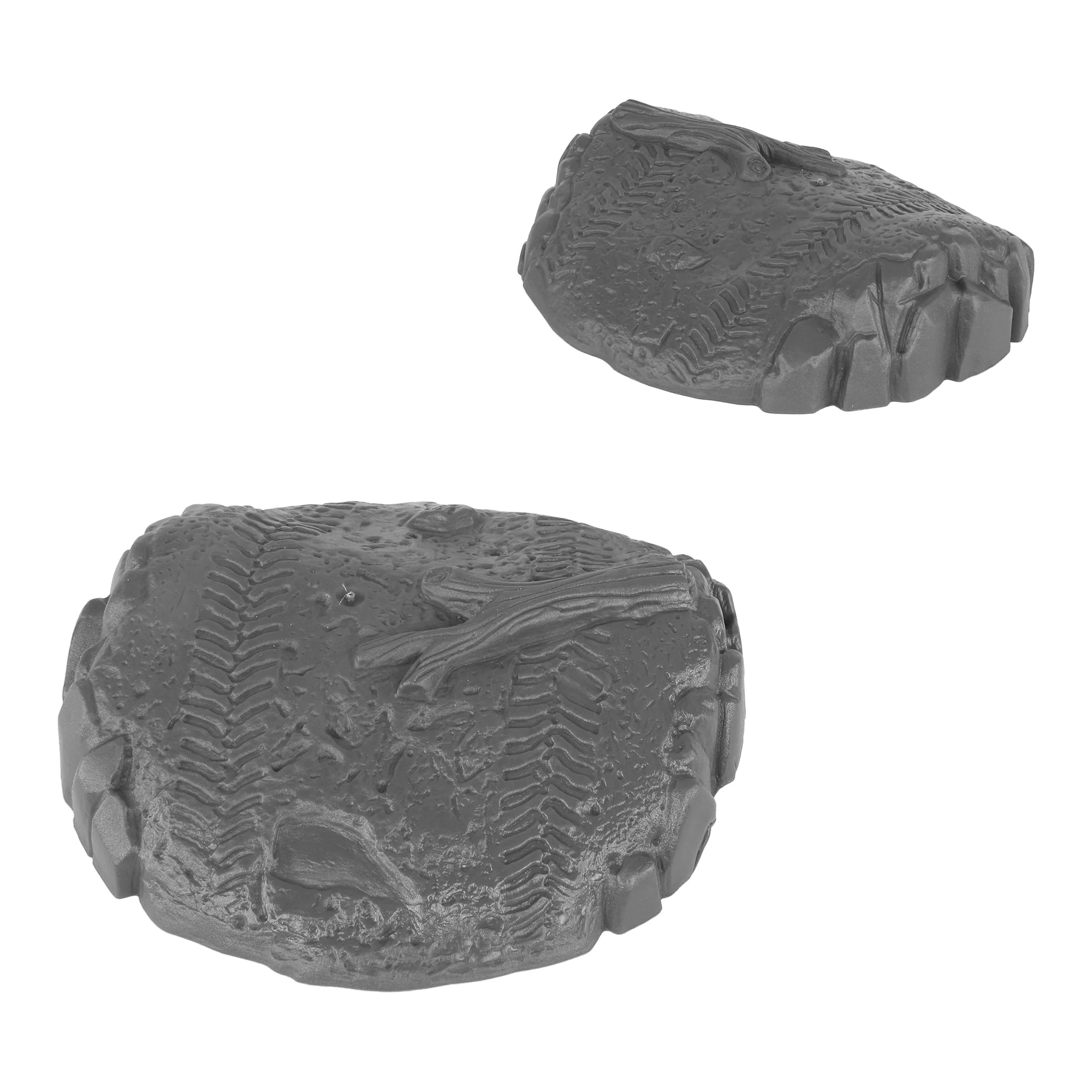 TimMee Round Roadblock Terrain Hill - 2pc Charcoal Gray Plastic Accessory USA