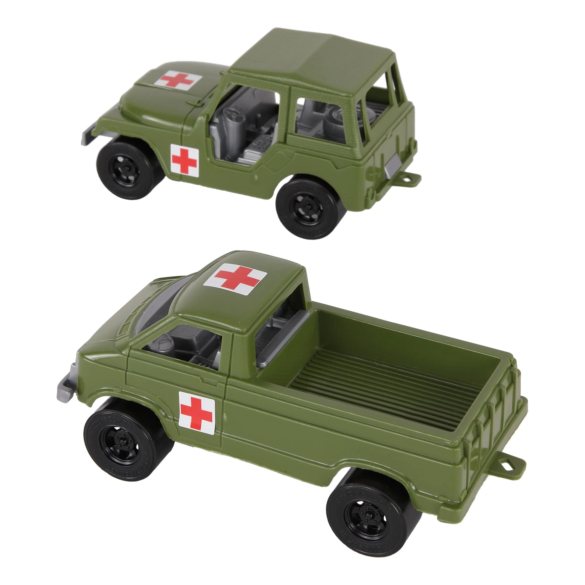 TimMee Battle Transport Willys M38A1 & Pickup Truck - OD Green Playset USA Made - Image 4
