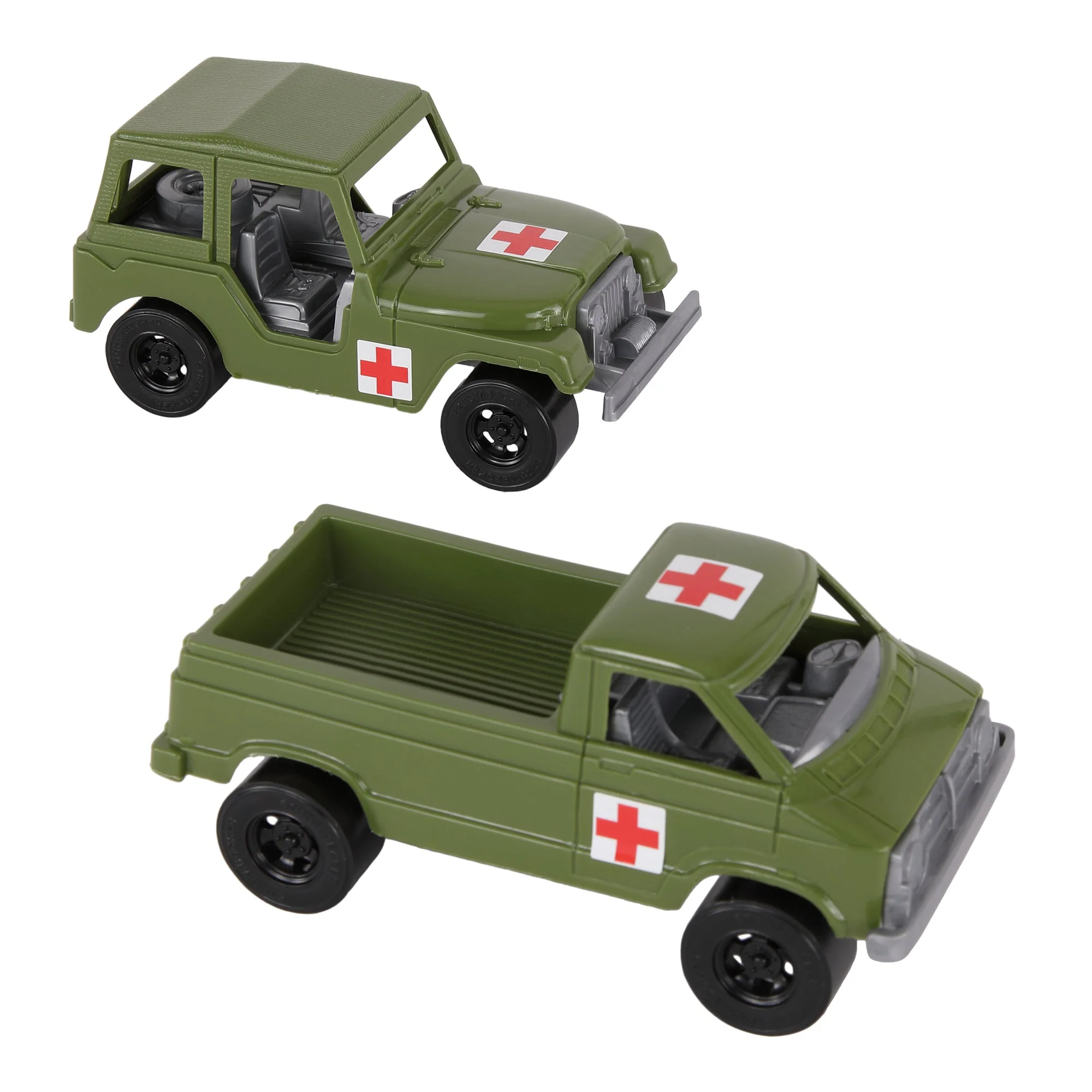 TimMee Battle Transport Willys M38A1 & Pickup Truck - OD Green Playset USA Made - Image 7