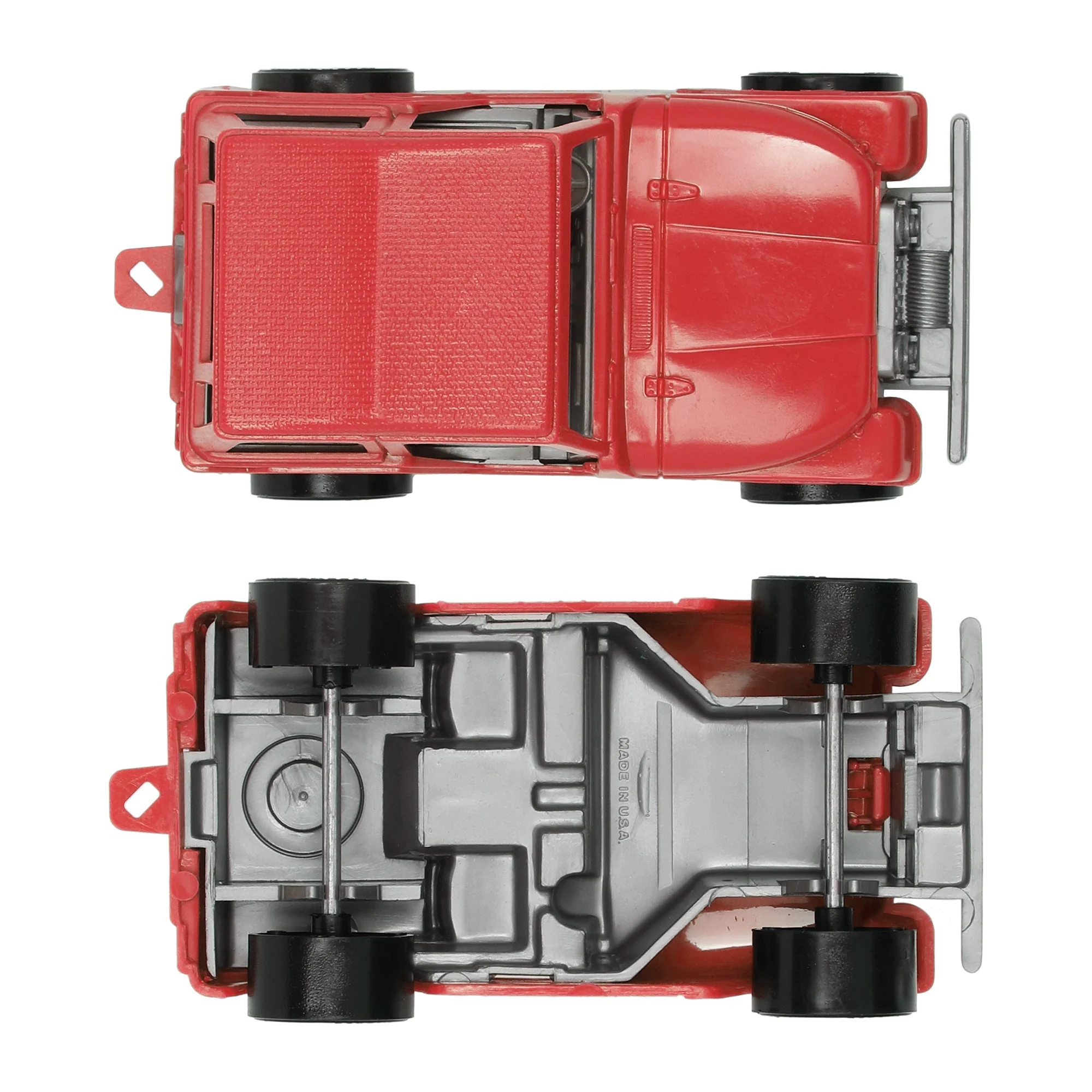 TimMee Battle Transport Willys M38A1 & Pickup Truck - Red 2pc Playset USA Made - Image 5