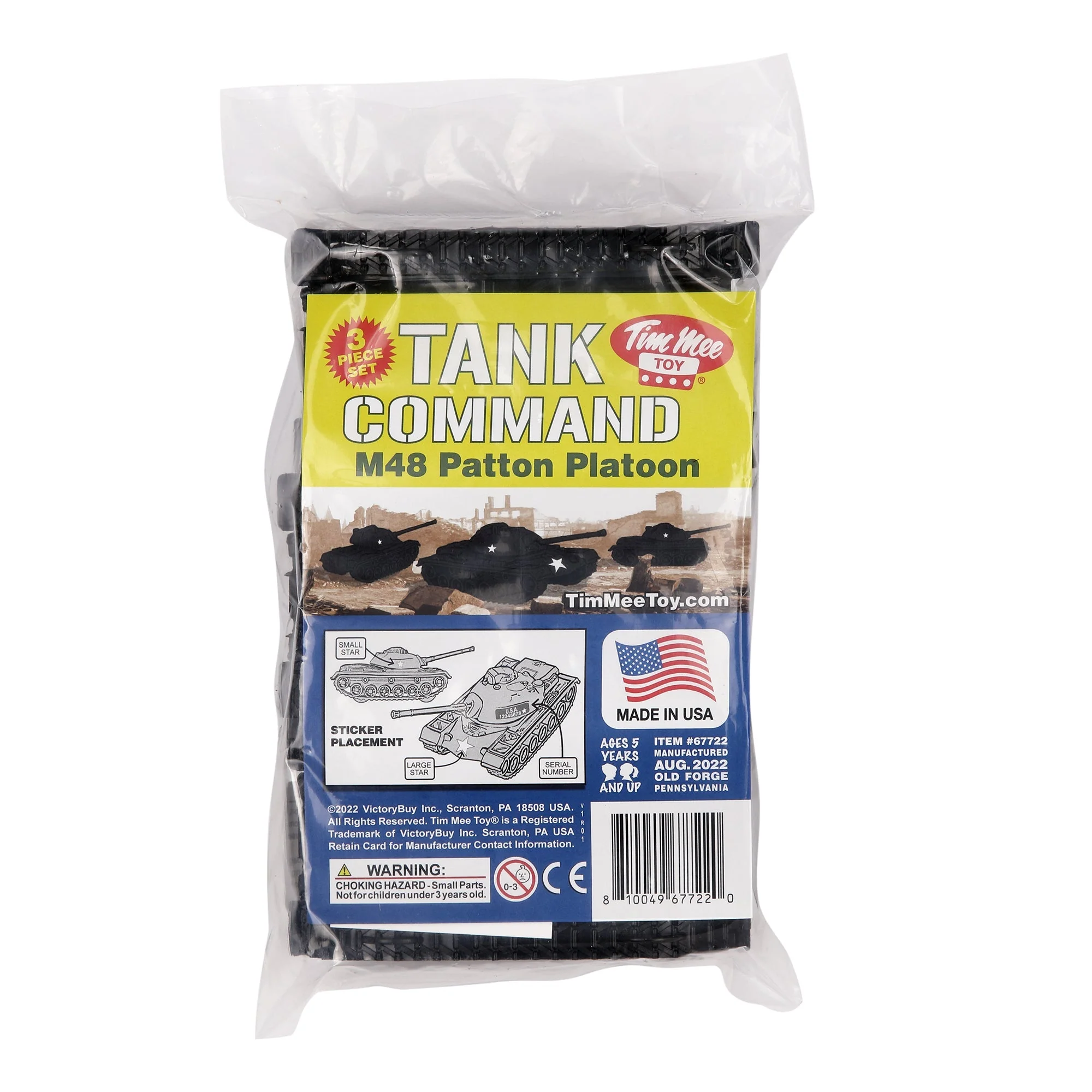 TimMee Toy Tanks for Plastic Army Men - Black WW2 3pc - Made in USA - Image 5
