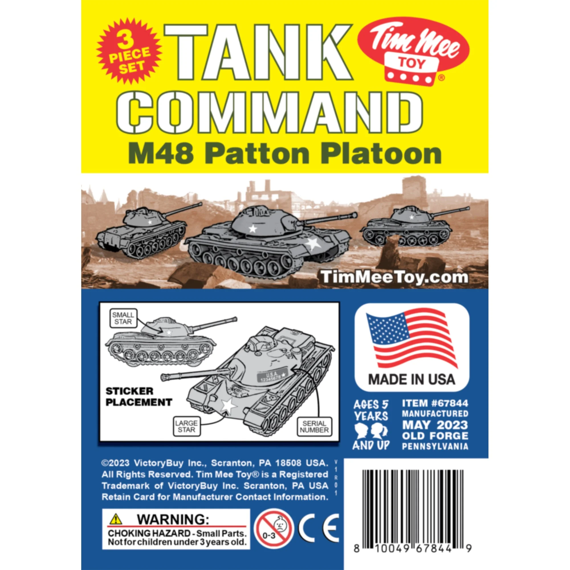 TimMee Toy Tanks for Plastic Army Men - Gray WW2 3pc - Made in USA - Image 6