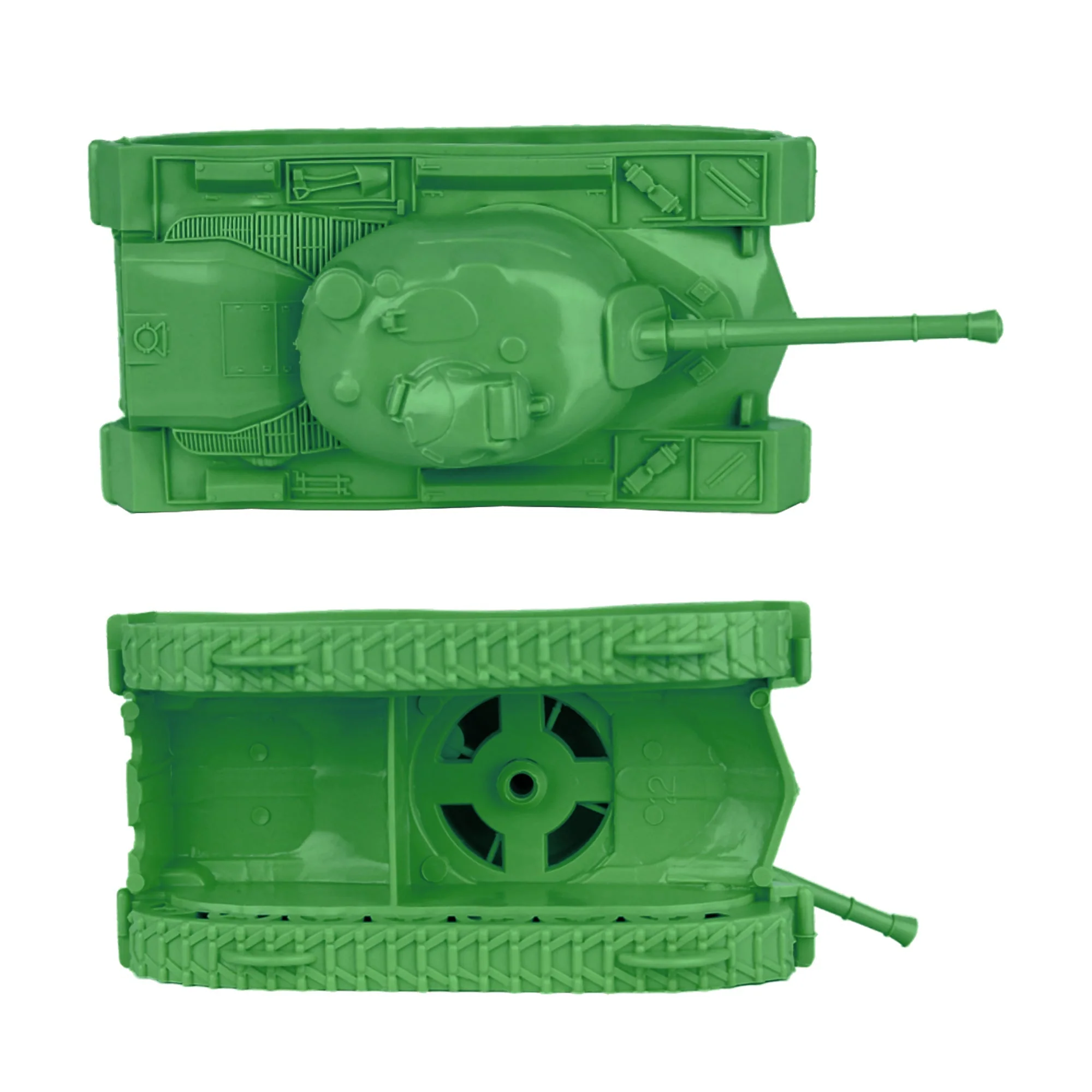 TimMee Toy Tanks for Plastic Army Men - Green WW2 3pc - Made in USA - Image 3