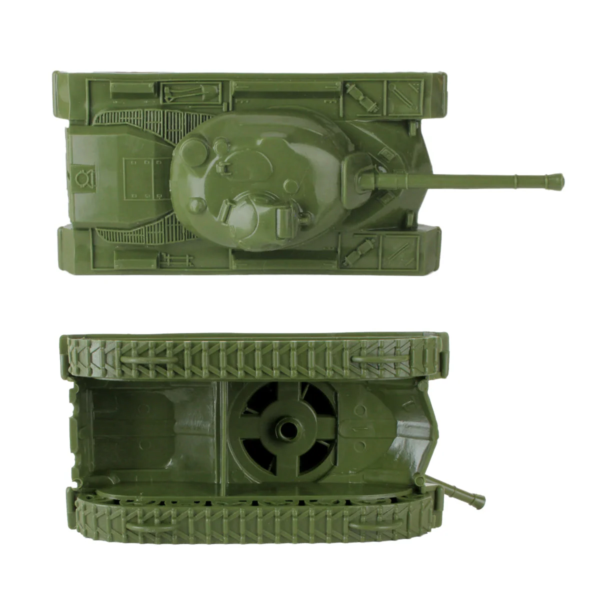 TimMee Toy Tanks for Plastic Army Men - OD Green WW2 3pc - Made in USA - Image 3