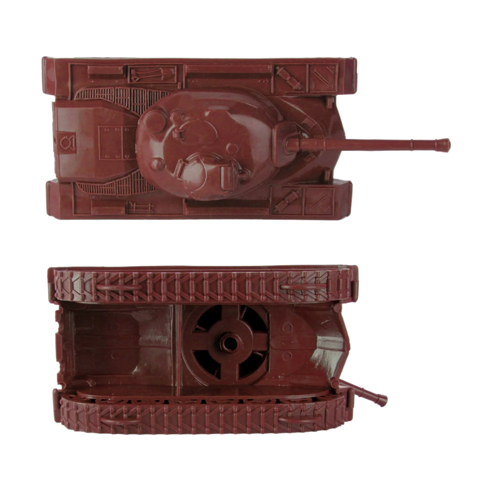 TimMee Toy Tanks for Plastic Army Men - Rust Brown WW2 3pc - Made in USA - Image 3