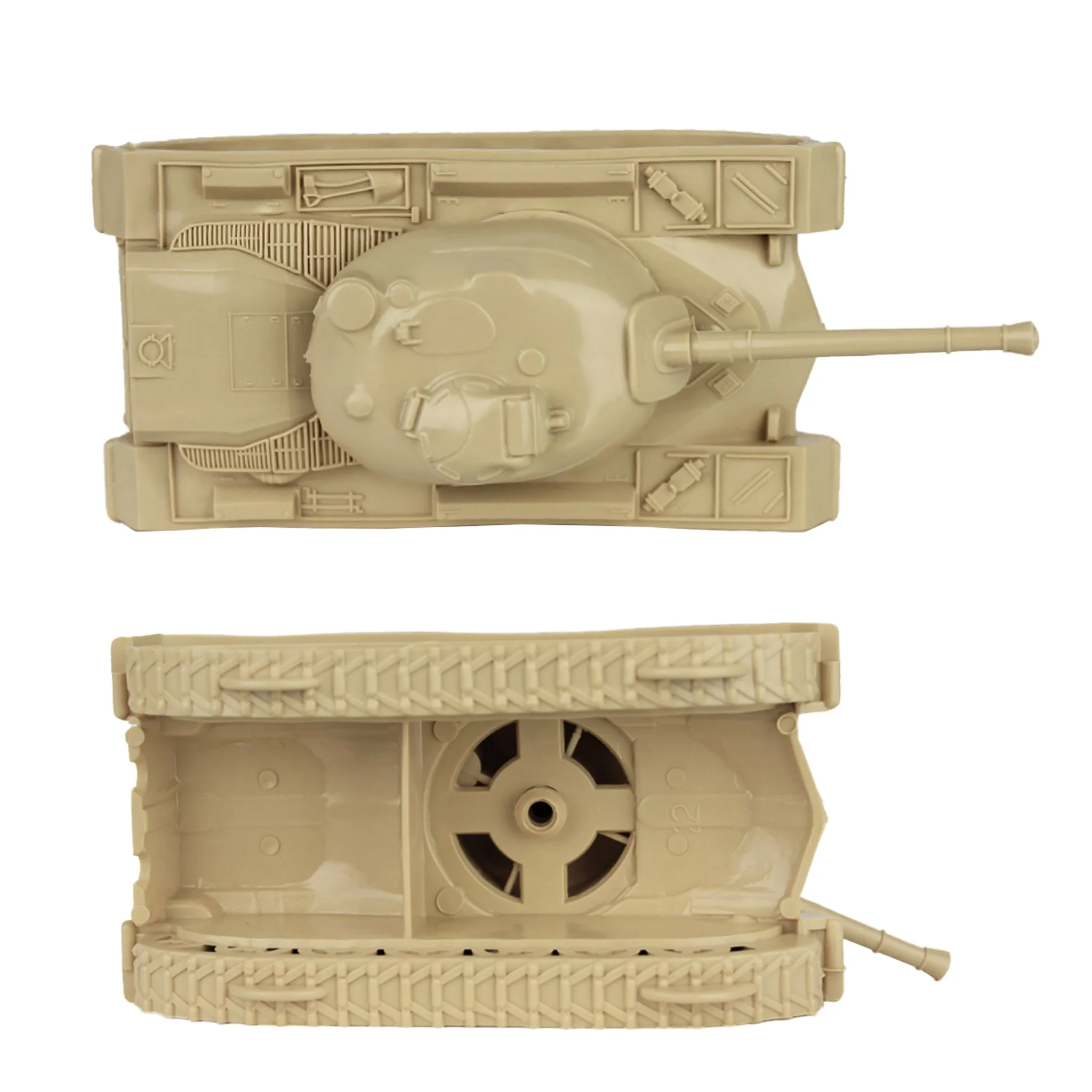 TimMee Toy Tanks for Plastic Army Men - Tan WW2 3pc - Made in USA - Image 3