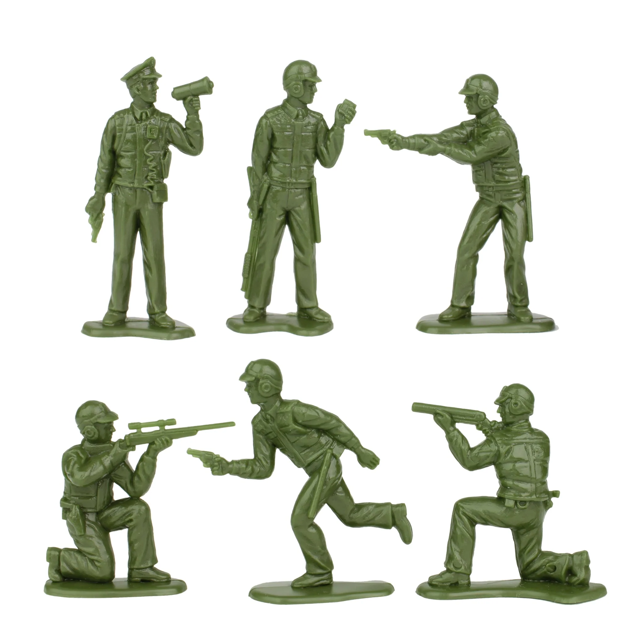 Tim Mee Toy Walker Bulldog Tank Playset- OD Green 13pc - Made in USA - Image 6