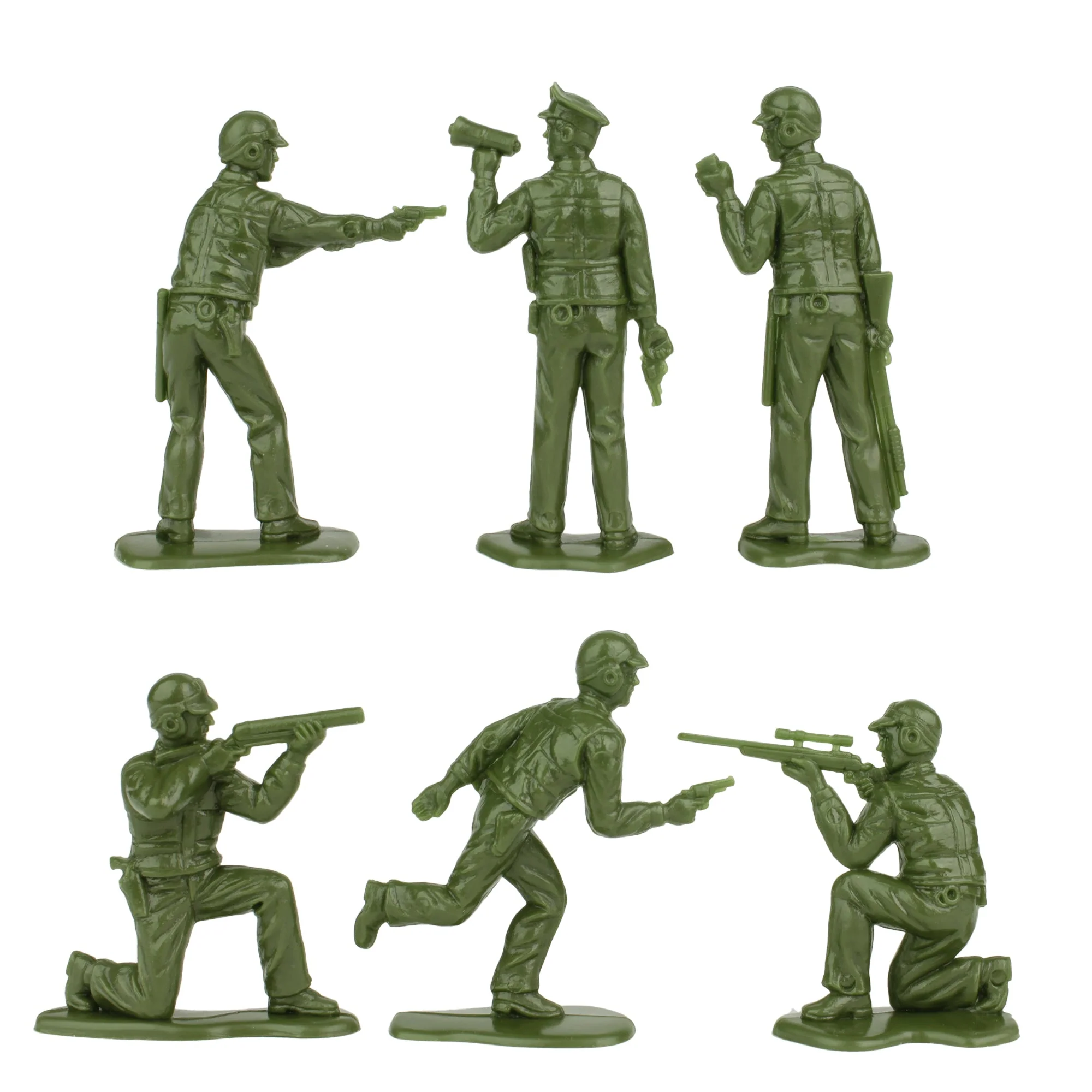 Tim Mee Toy Walker Bulldog Tank Playset- OD Green 13pc - Made in USA - Image 7